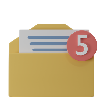 Notification par courrier  3D Icon