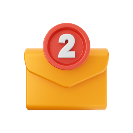 Notification par courrier électronique  3D Icon