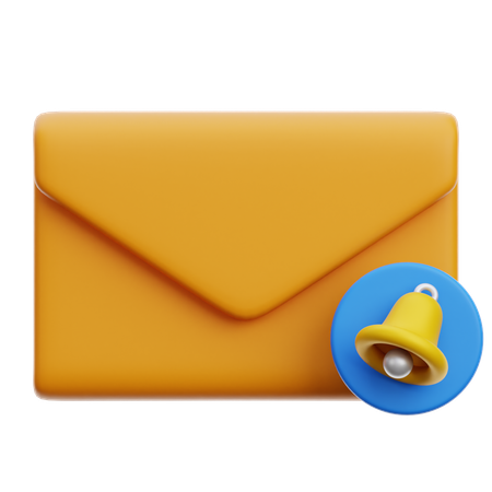 Notification par courrier électronique  3D Icon