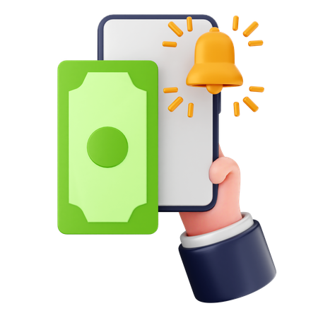 Notification Payment  3D Icon