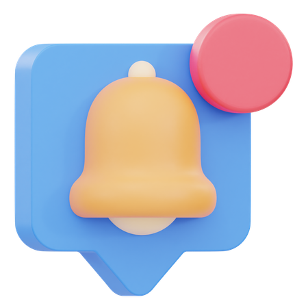 通知ポップアップ  3D Icon