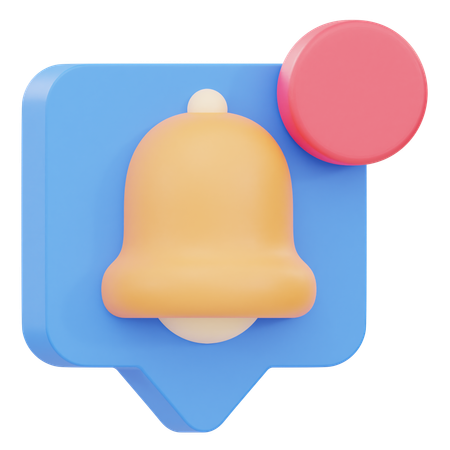 Notification Pop Up  3D Icon
