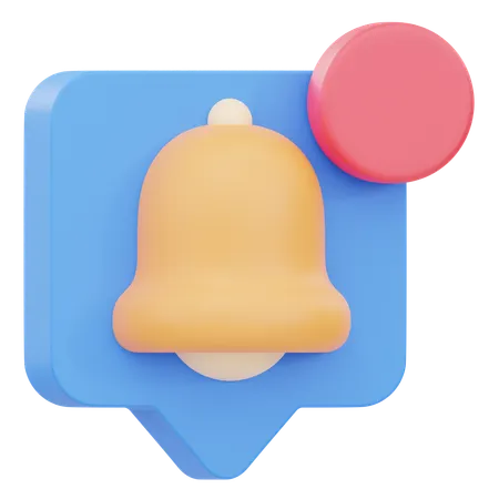Notification Pop Up  3D Icon