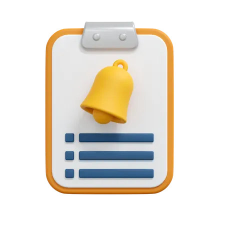 Notification Report  3D Icon