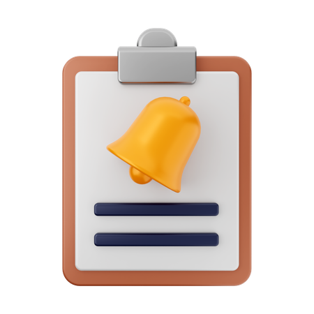 Notification Report  3D Icon