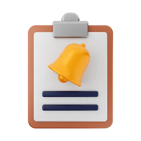 Notification Report  3D Icon