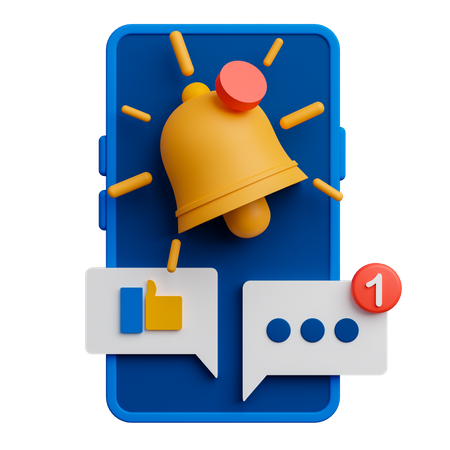 Notification Screen  3D Icon