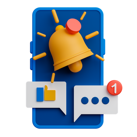 Notification Screen  3D Icon