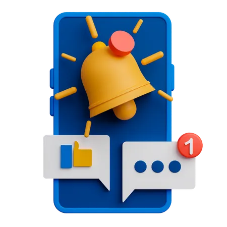 Notification Screen  3D Icon