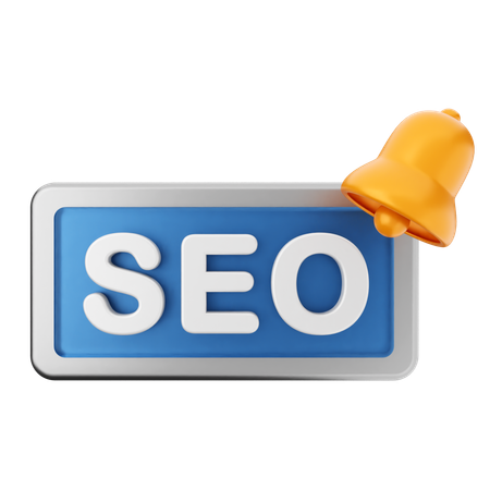 Notification Seo  3D Icon