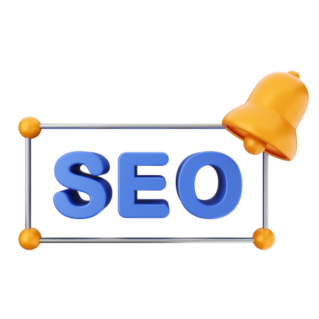 Notification Seo  3D Icon