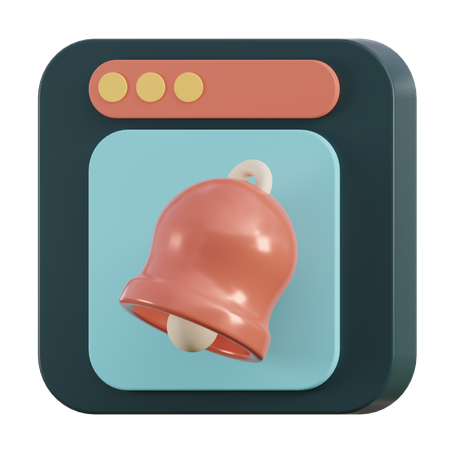 Site de notification  3D Icon