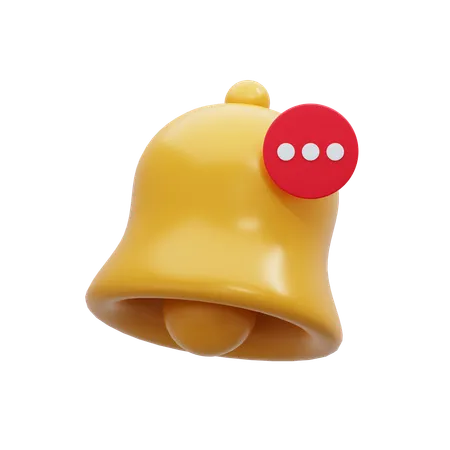 Cloche de notification  3D Icon