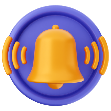 Cloche de notification  3D Icon