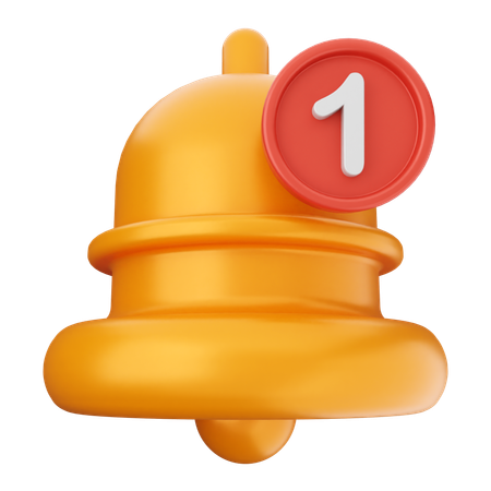 Cloche de notification  3D Icon