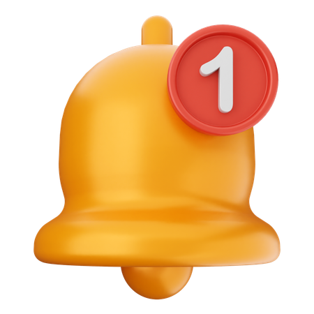 Cloche de notification  3D Icon