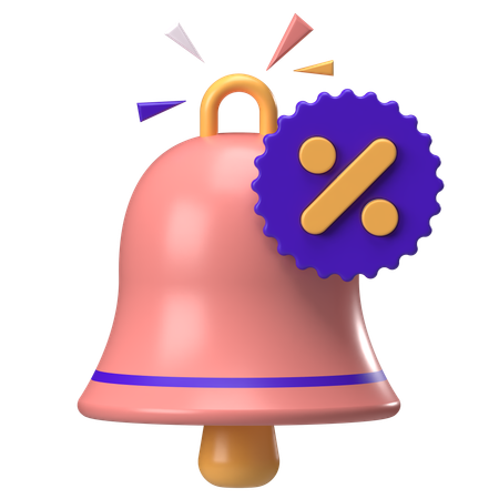 Cloche de notification  3D Icon