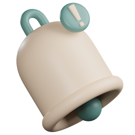 Cloche de notification  3D Icon