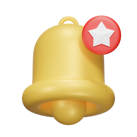 Notification Star  3D Icon