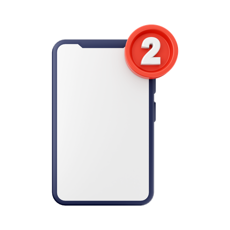 Notification téléphonique  3D Icon