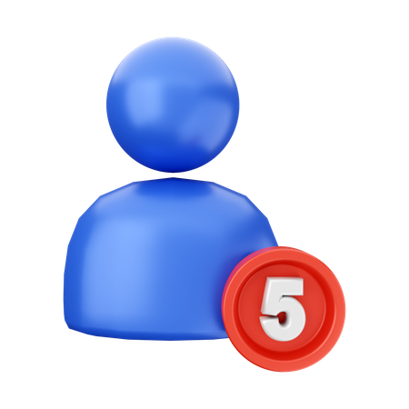 Notification utilisateur  3D Icon