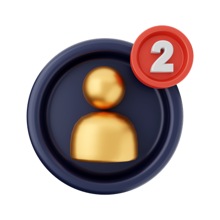 Notification utilisateur  3D Icon