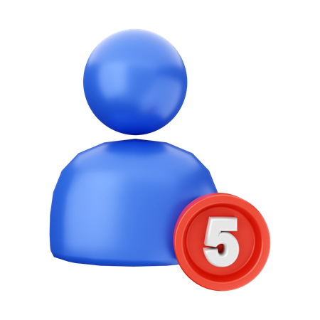 Notification utilisateur  3D Icon