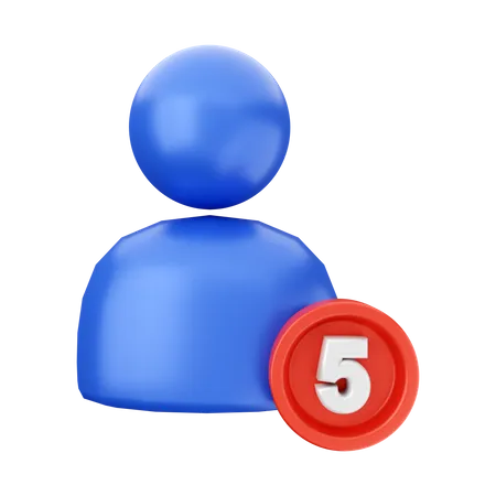 Notification utilisateur  3D Icon