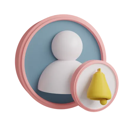 Notification utilisateur  3D Icon