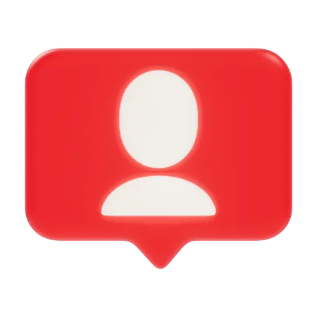 Notification utilisateur  3D Icon