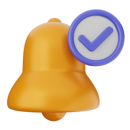 Notification Verification  3D Icon