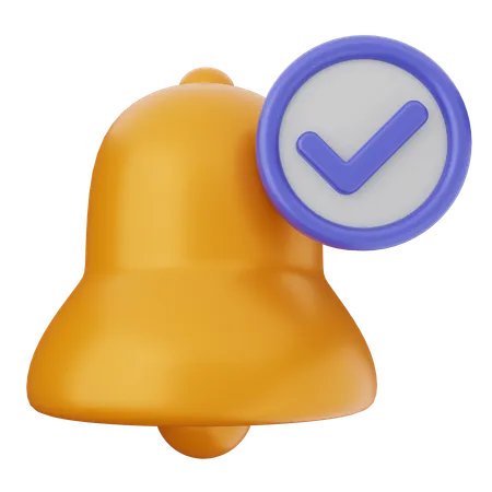 Notification Verification  3D Icon