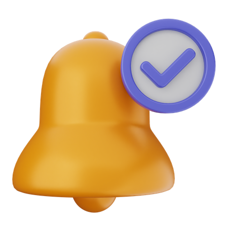 Notification Verification  3D Icon