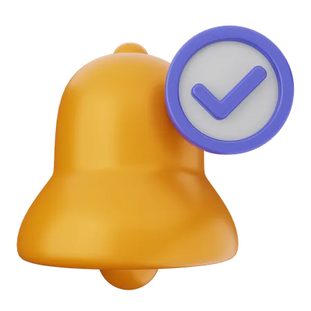 Notification Verification  3D Icon