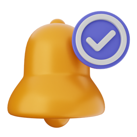 Notification Verification  3D Icon