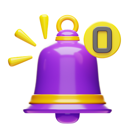 Notification vide  3D Icon