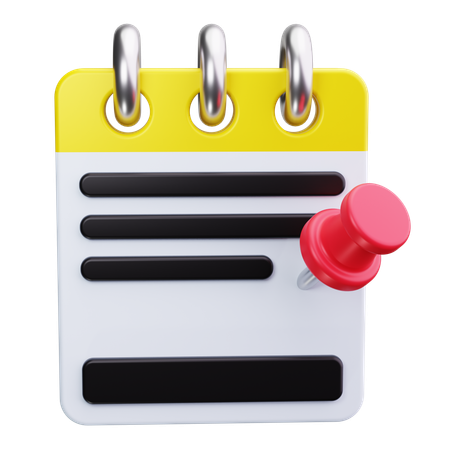 Notizstift  3D Icon