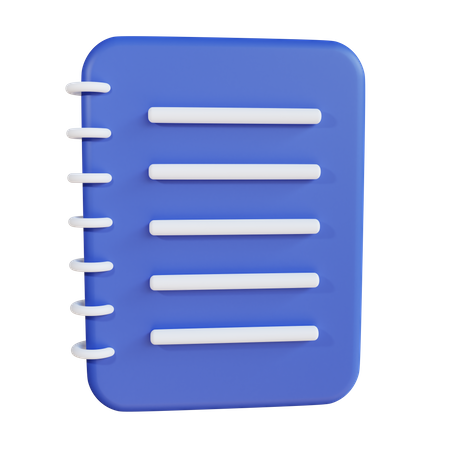 Notizblock  3D Icon