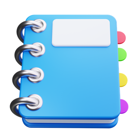 Notizbuch  3D Icon