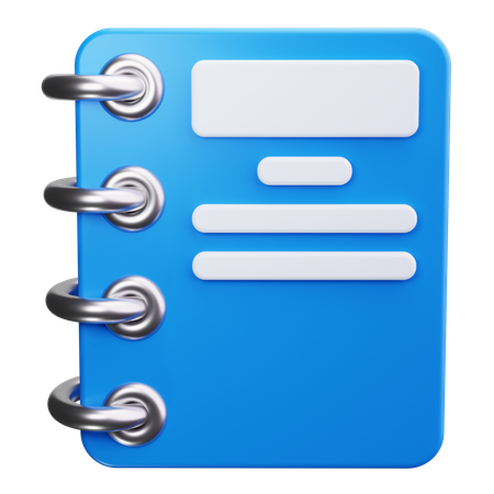 Notizbuch  3D Icon