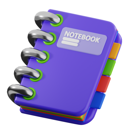 Notizbuch  3D Icon