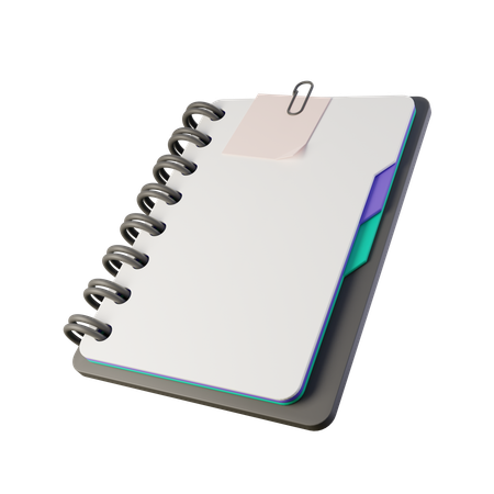 Notizbuch  3D Icon