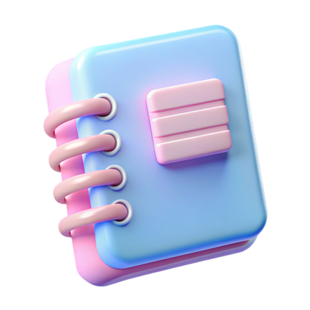 Notizbuch  3D Icon