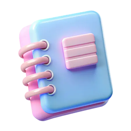 Notizbuch  3D Icon