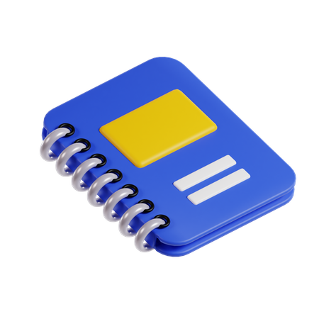 Notizbuch  3D Icon