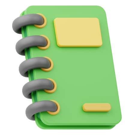 Notizbuch  3D Icon