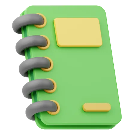 Notizbuch  3D Icon