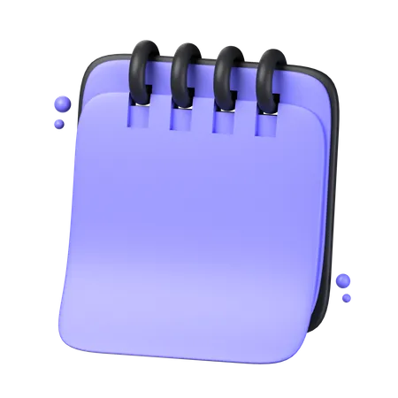 Notizbuch  3D Icon