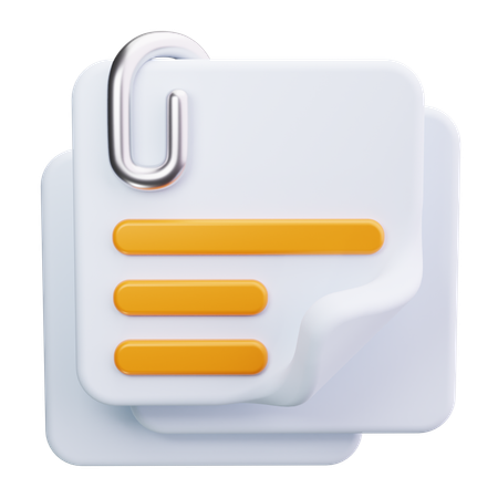 Notizbuch-Haftnotizen  3D Icon