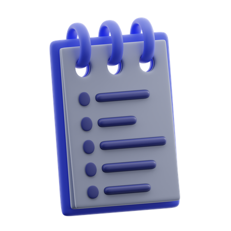 Notebooks  3D Icon